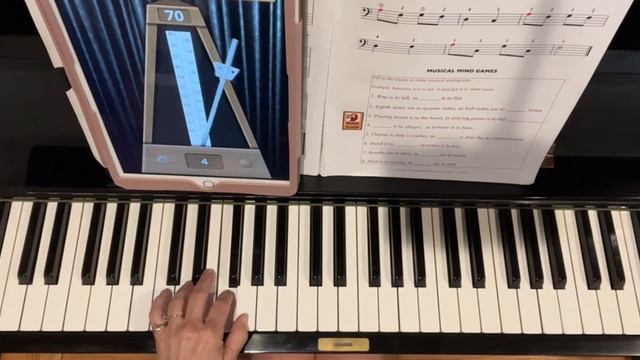 21.2 - Song with Metronome, UPPER HANDS PIANO: Book 1, p.64 смотреть онлайн