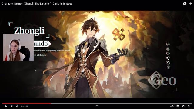 Reacting to Zhongli character demo - oh my... смотреть онлайн