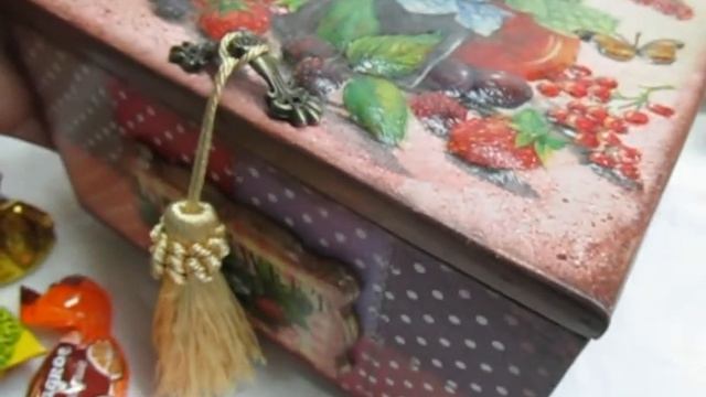 Чайная шкатулка Аромат лета. Объемный декупаж. 100% ручная работа смотреть онлайн