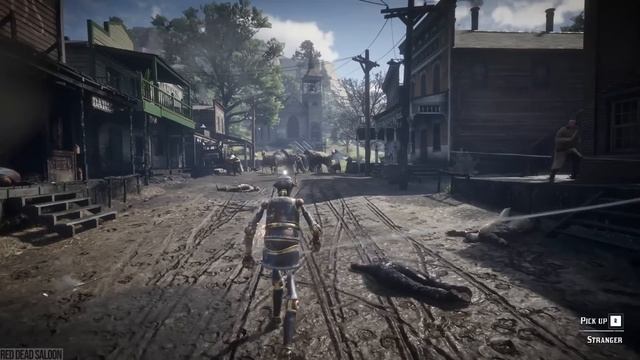 Red Dead Redemption 2 - Brutal Robot Gameplay With Bodyguards (Euphoria Ragdolls) смотреть онлайн