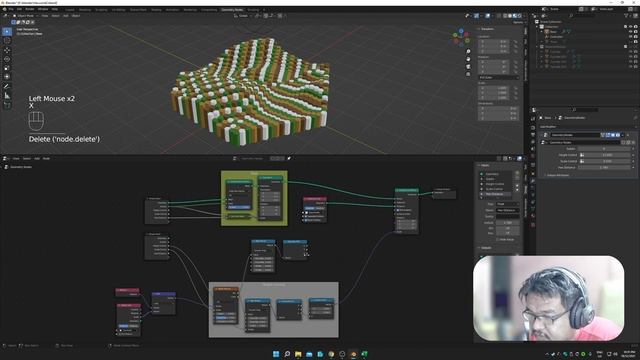 Blender 3.0 Hex World Tutorial using geometry node - Part 3 - Creating different tiles and colors. смотреть онлайн