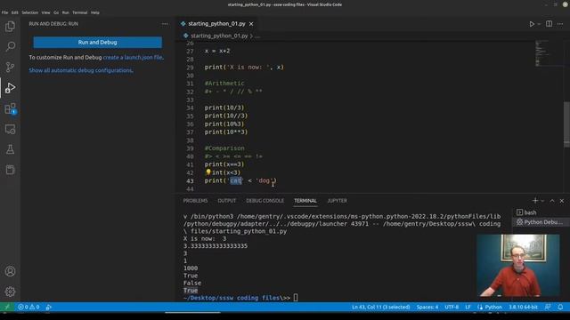 Starting Python with Machine Learning: 01 Basic Python смотреть онлайн