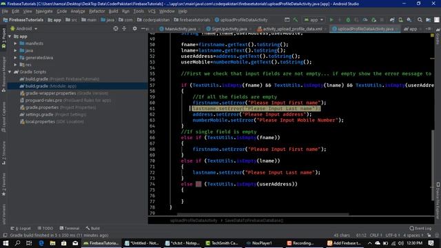 Upload data to firebase database | Part 4 | Firebase series | Android tutorial | Java смотреть онлайн