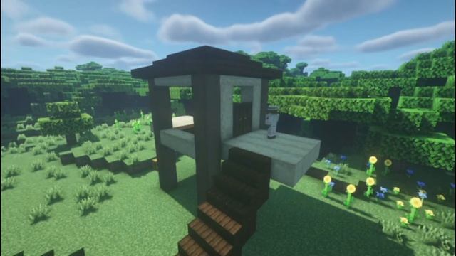 Minecraft: Dark Oak Starter House Tutorial смотреть онлайн
