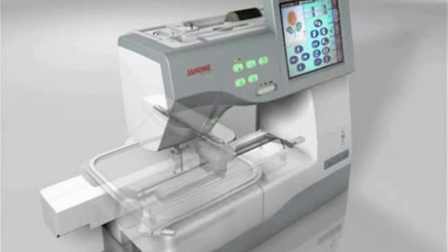 Вышивальная машина Janome MC 11000. смотреть онлайн