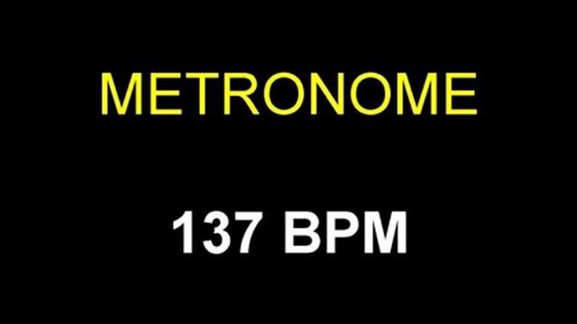 Metronome 137 BPM Beats Per Minute смотреть онлайн