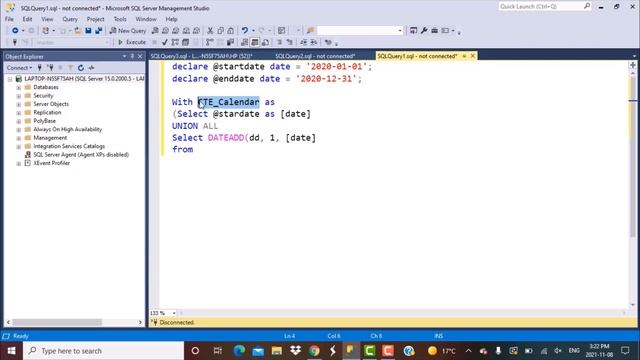 SQL Query | How to generate date records for a Calendar table смотреть онлайн