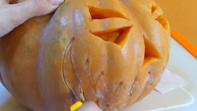 DIY ТЫКВА НА ХЭЛЛОУИН фонарь своими руками смотреть онлайн