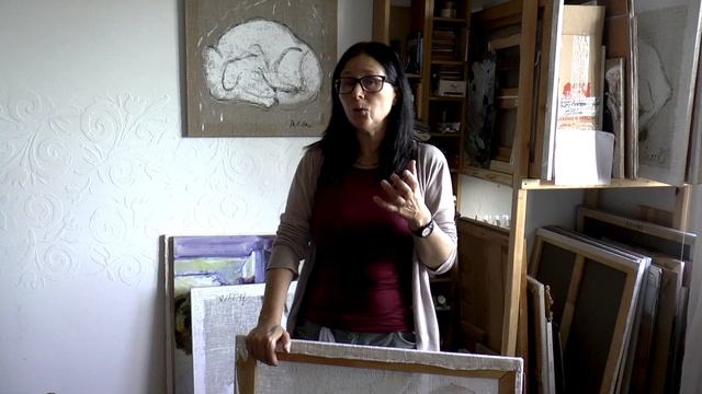 В мастерской художницы Инессы Рахмановой #Инесс_Рахманова #Живопись #Мастерская_художника #Животные смотреть онлайн