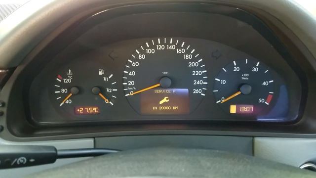 СБРАСЫВАЕМ МЕЖСЕРВИСНЫЙ ИНТЕРВАЛ на Mercedes W210 