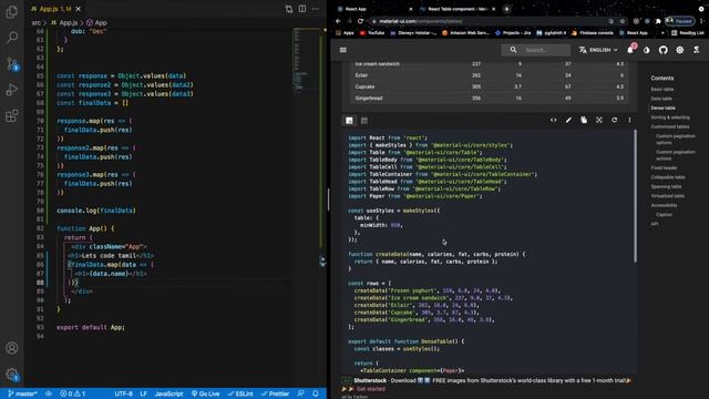 Filter data from complex JS object and display into material ui table смотреть онлайн