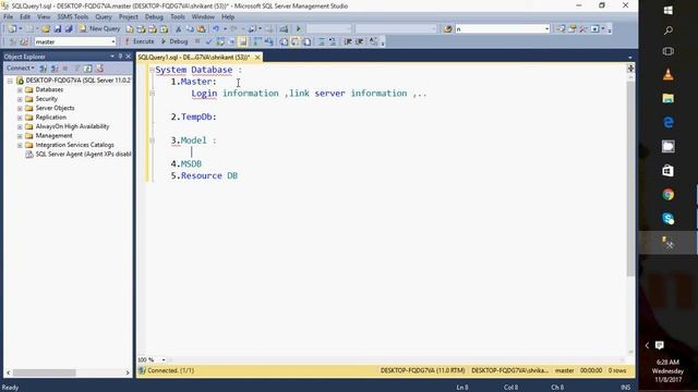 System databses in Sql server смотреть онлайн