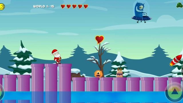 Super Santa Run Level World 1-15 смотреть онлайн