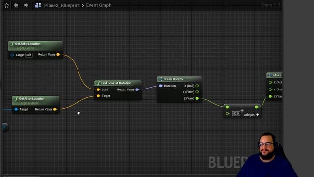 Unreal Engine Blueprint Tutorial: Rotate Plane To Camera