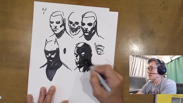 Jim Lee - How to Draw Shadows on Faces смотреть онлайн