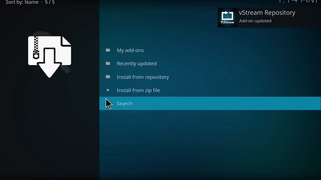 comment regardez Vstream sur Kodi 17.0 Krypton смотреть онлайн