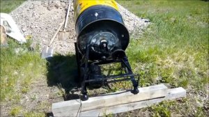 бетономешалка из бочки и двигателя от стиральной машины часть 1