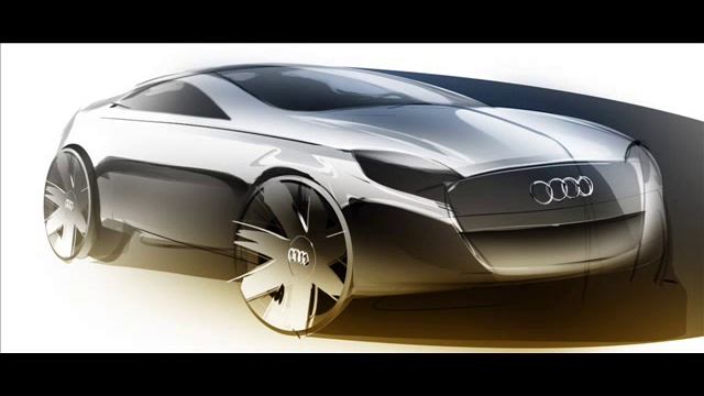 Car Design Sketch - Audi - large coupe смотреть онлайн