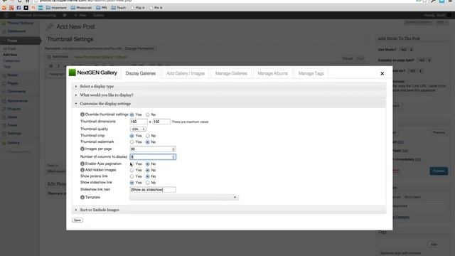 Custom Thumbnail Settings in NextGEN Gallery 2.0 смотреть онлайн
