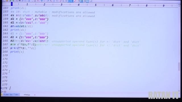 Python Tutorial || Video Class- 18 (Dictionary Data Type part-2) || By Ratan sir смотреть онлайн