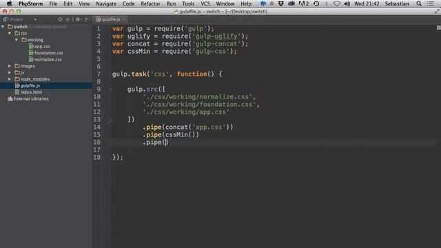 Combine and minify JavaScript and Css with Gulp смотреть онлайн