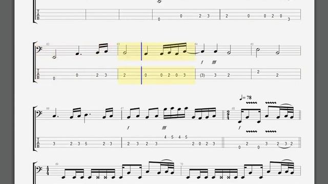 Metallica   No Leaf Clover S&M Bass Guitar Tablature