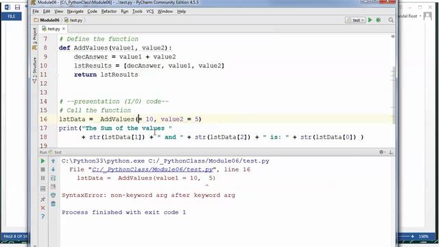 Python Module 06 09 Positional vs Named Arguments смотреть онлайн