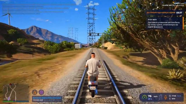 ВЗЯЛ МАШИНУ НА АВТОУГОН, А УГНАЛ СКУТЕР/ БАГ В GTA 5 RP-Eclipse смотреть онлайн