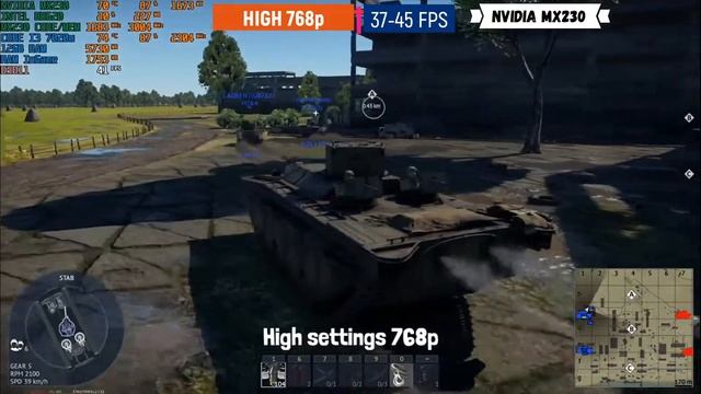 War Thunder on Nvidia MX230 (12GB RAM | Core i3 7020u) смотреть онлайн