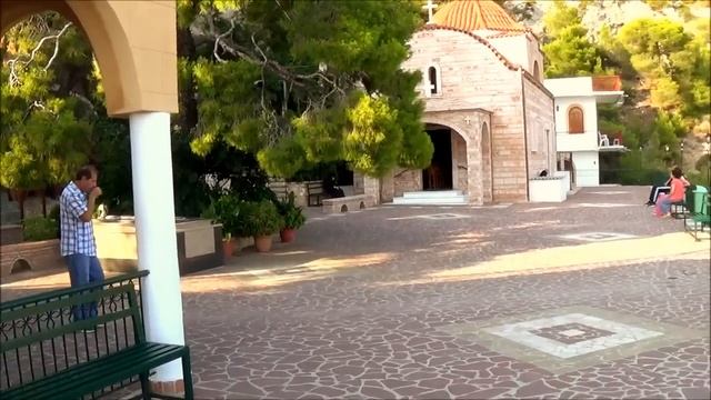 Греция, Лутраки женский монастырь Св.Потапия смотреть онлайн