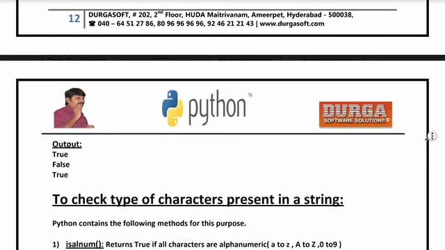 String | Data Type | Notes by DurgaSoft | #Python #Durgasoft #String смотреть онлайн