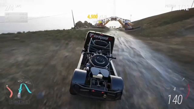 Forza Edition Mercedes truck rallies on a volcano: great A class rally vehicle! - FH5 смотреть онлайн