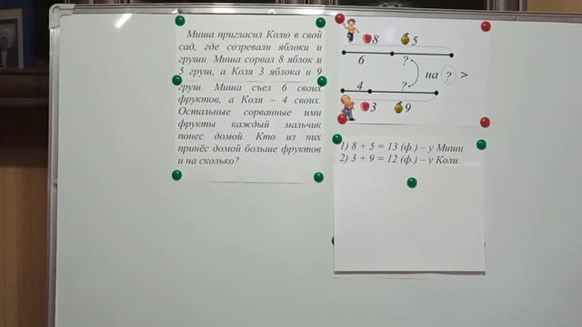 Математика. 2 класс. Решение составной задачи на разностное сравнение (5 действий). смотреть онлайн