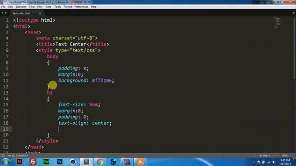 CSS Center text Horizontal and Vertical