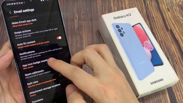 Samsung Galaxy A13: How to Set Samsung Email App Icon Badge Counts to New Emails/Unread Emails смотреть онлайн