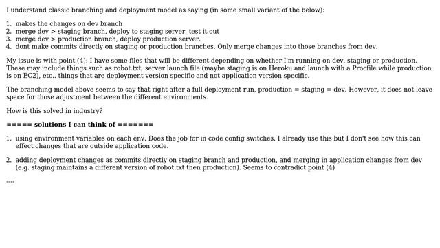 How to apply environment specific changes within the classic Git branching model? смотреть онлайн