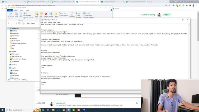 fiverr buyer request bangla tutorial | how to send buyer request on fiverr смотреть онлайн