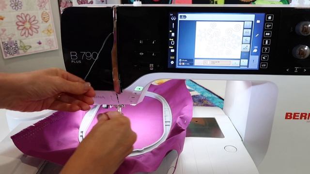 BERNINA 790 87 Embroidering a Design From Start to Finish смотреть онлайн