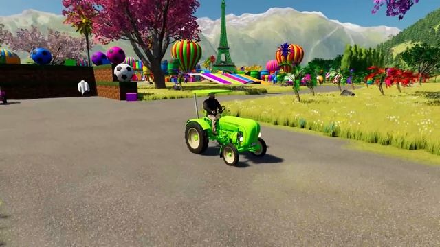LOAD & TRANSPORT CARROTS and MINI PORSCHE TRACTORS with MERCEDES TRUCKS - Farming Simulator 22 смотреть онлайн