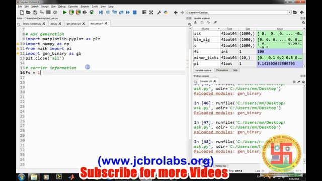 How to simulate Amplitude Shift Keying (ASK) using python?? смотреть онлайн