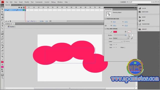 11 How to use Pencil and Line Properties in Adobe Flash CS4 Sinhala HD смотреть онлайн