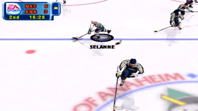 NHL 2001 Gameplay Mighty Ducks of Anaheim vs Nashville Predators смотреть онлайн