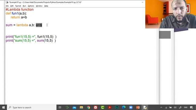 36 Python Course L11 Lambda function, lambda function inside normal function смотреть онлайн