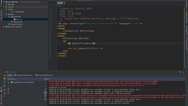 Java EE для начинающих. Урок 4: Java Server Pages (JSP). Введение. смотреть онлайн