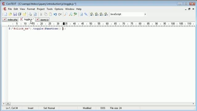 jQuery Tutorial - 36 - Toggle смотреть онлайн