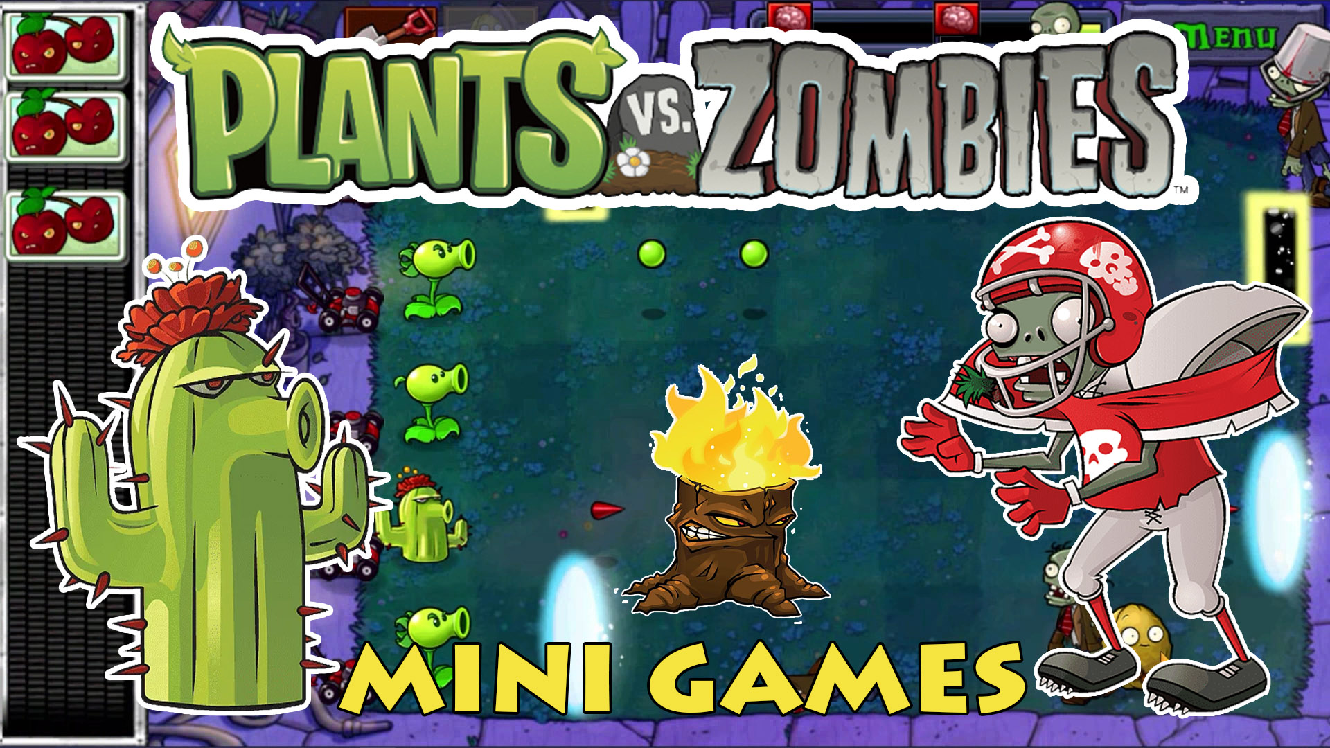Растения против Зомби Мини Игры| Plants vs Zombies Mini Games #3 смотреть онлайн