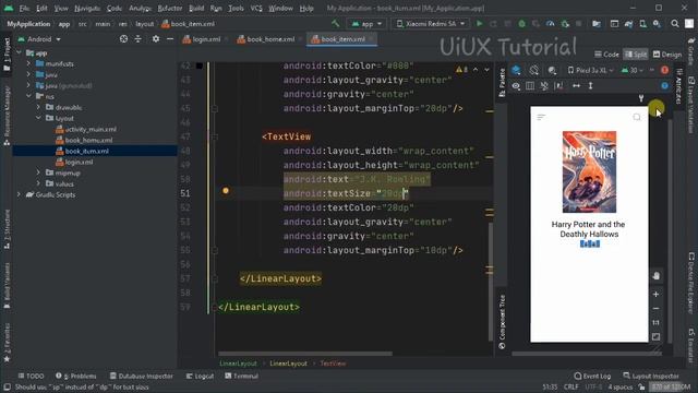 Ebook App UI Design Part - 4 | Android UI Design Tutorial | UiUX Tutorial смотреть онлайн