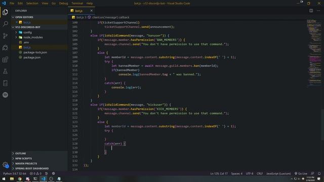 Discord.JS Version 12 Tutorial - Ep. 13 - Kick Command in Discord.JS v12! смотреть онлайн