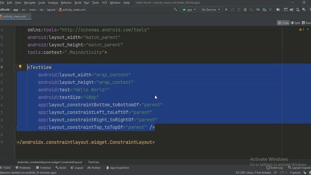 ANDROID - HELLO WORLD TUTORIAL IN JAVA смотреть онлайн
