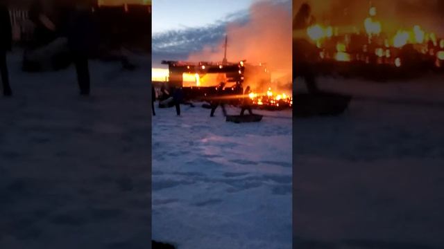 Пожар в селе Казанском Вагайского района Тюменской области смотреть онлайн
